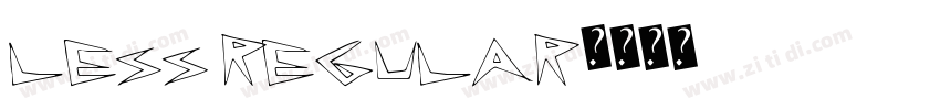 LESS Regular字体转换
